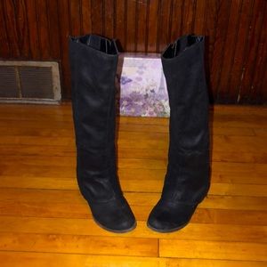 Fergalicious Black Boots with heel inserts